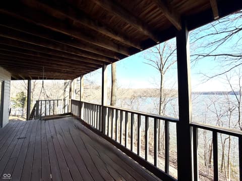 Outdoor living area at 2072 E Waters Edge Drive, Bloomington, IN