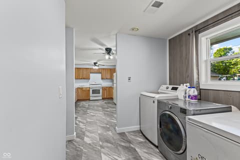 Laundry room at 3012 E 6th Street, Anderson, IN