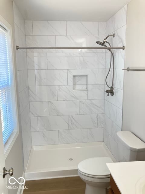 Primary bathroom at 116 E Pennsylvania Street, Shelbyville, IN