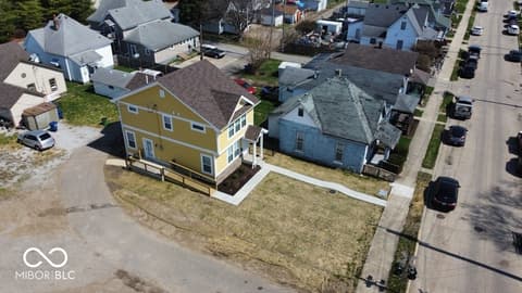 Aerial view at 116 E Pennsylvania Street, Shelbyville, IN