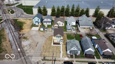 Aerial view at 116 E Pennsylvania Street, Shelbyville, IN
