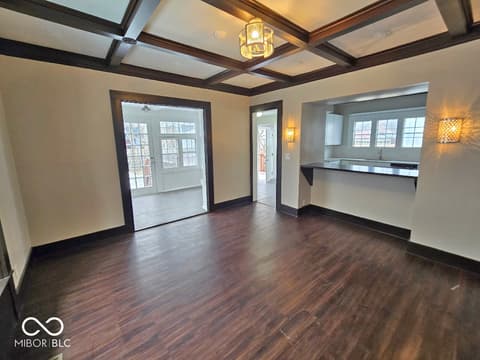 Living room at 3848 Washington Boulevard, Indianapolis, IN