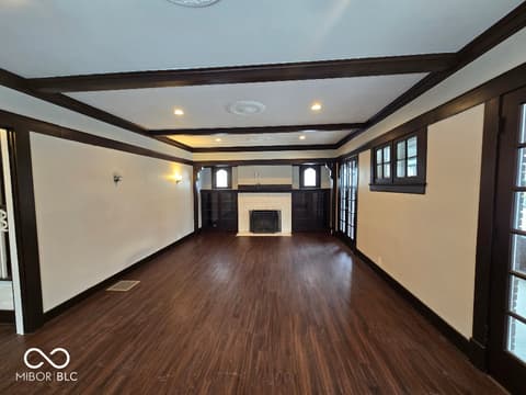 Living room at 3848 Washington Boulevard, Indianapolis, IN