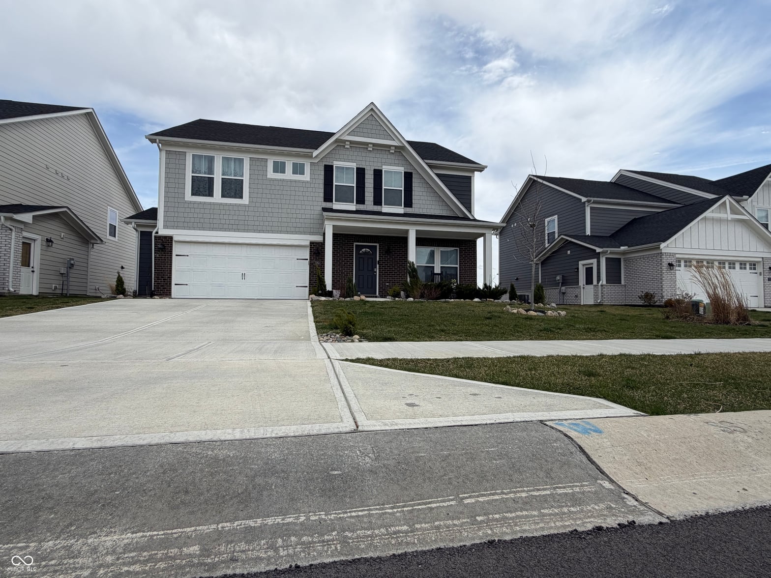 Front exterior at 7265 Bailow Lane, McCordsville, IN