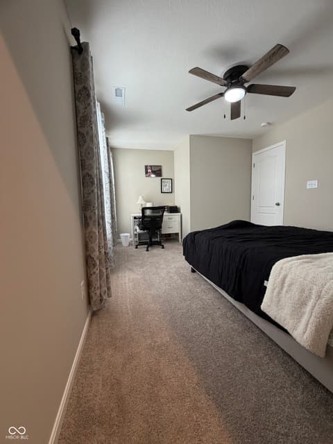 Bedroom at 7265 Bailow Lane, McCordsville, IN