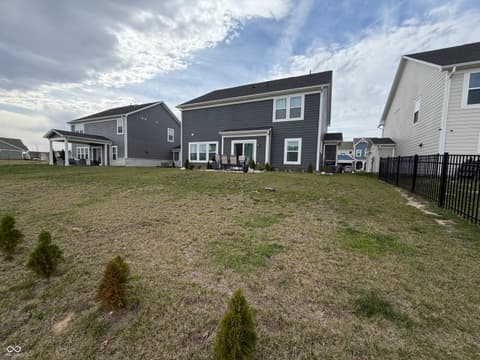Backyard at 7265 Bailow Lane, McCordsville, IN