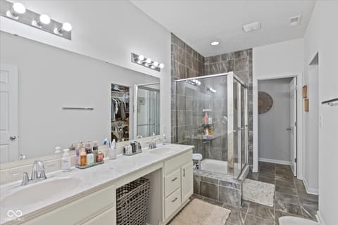 Bathroom at 96 Mission Terrace Drive, Whiteland, IN