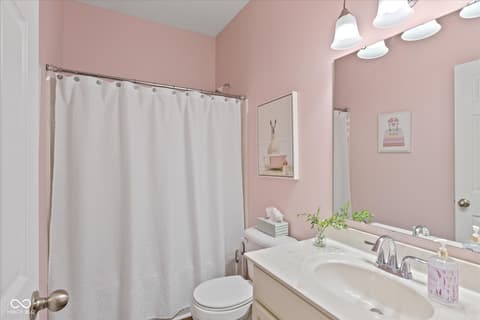 Bathroom at 96 Mission Terrace Drive, Whiteland, IN