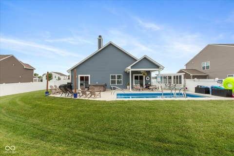 Backyard at 96 Mission Terrace Drive, Whiteland, IN