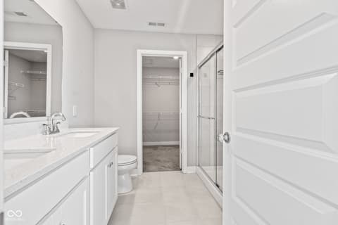Bathroom at 269 Switchgrass Lane, New Whiteland, IN