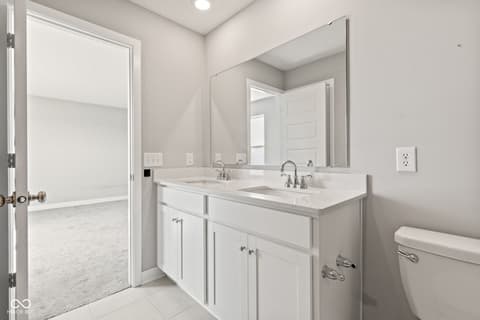 Bathroom at 269 Switchgrass Lane, New Whiteland, IN