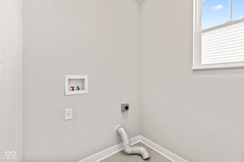 Laundry room at 269 Switchgrass Lane, New Whiteland, IN
