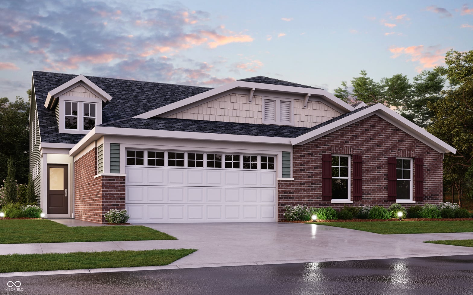 Front exterior at 869 Rosebud Lane, Greenfield, IN