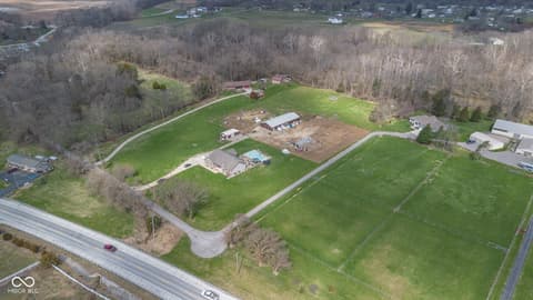 Aerial view at 16310 E Main Street, Columbus, IN