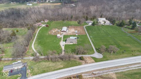 Aerial view at 16310 E Main Street, Columbus, IN