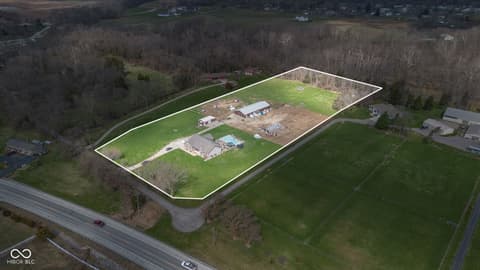 Aerial view at 16310 E Main Street, Columbus, IN