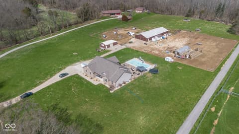 Aerial view at 16310 E Main Street, Columbus, IN