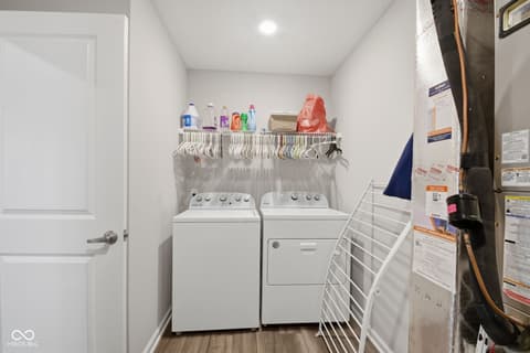Laundry room at 327 Antioch Street, Greenfield, IN