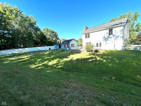 Backyard at 12423 Ensley Place, Fishers, IN