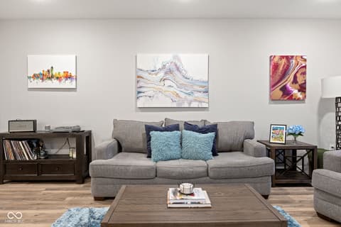 Living room at 727 N Illinois Street, Indianapolis, IN