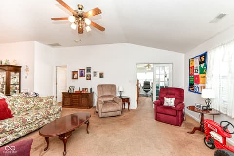 Living room at 10930 Harness Way, Indianapolis, IN