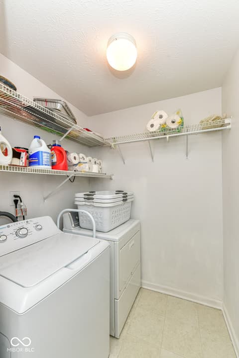 Laundry room at 10930 Harness Way, Indianapolis, IN