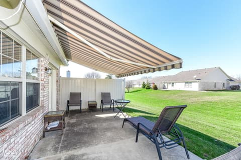 Outdoor living area at 10930 Harness Way, Indianapolis, IN