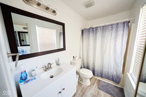 Primary bathroom at 4609 Oakforge Drive, Indianapolis, IN