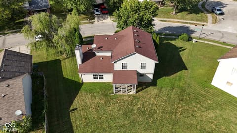 Aerial view at 4609 Oakforge Drive, Indianapolis, IN