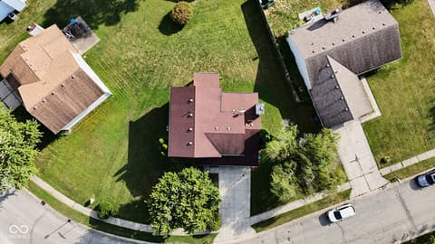 Aerial view at 4609 Oakforge Drive, Indianapolis, IN