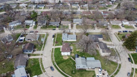 Aerial view at 3647 Breen Drive, Indianapolis, IN
