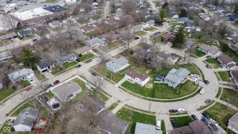 Aerial view at 3647 Breen Drive, Indianapolis, IN