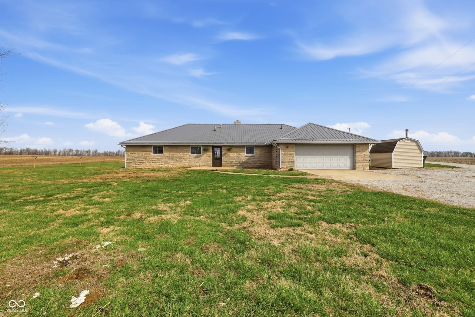 Front exterior at 6501 W County Road 1300 N, Russellville, IN