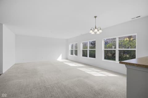 Living room at 1937 Abbey Lane, Columbus, IN