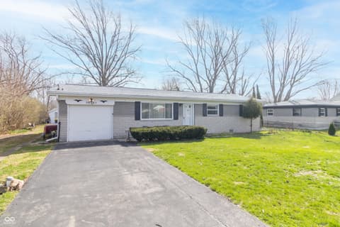 Front exterior at 3841 Wildwood Drive, Indianapolis, IN
