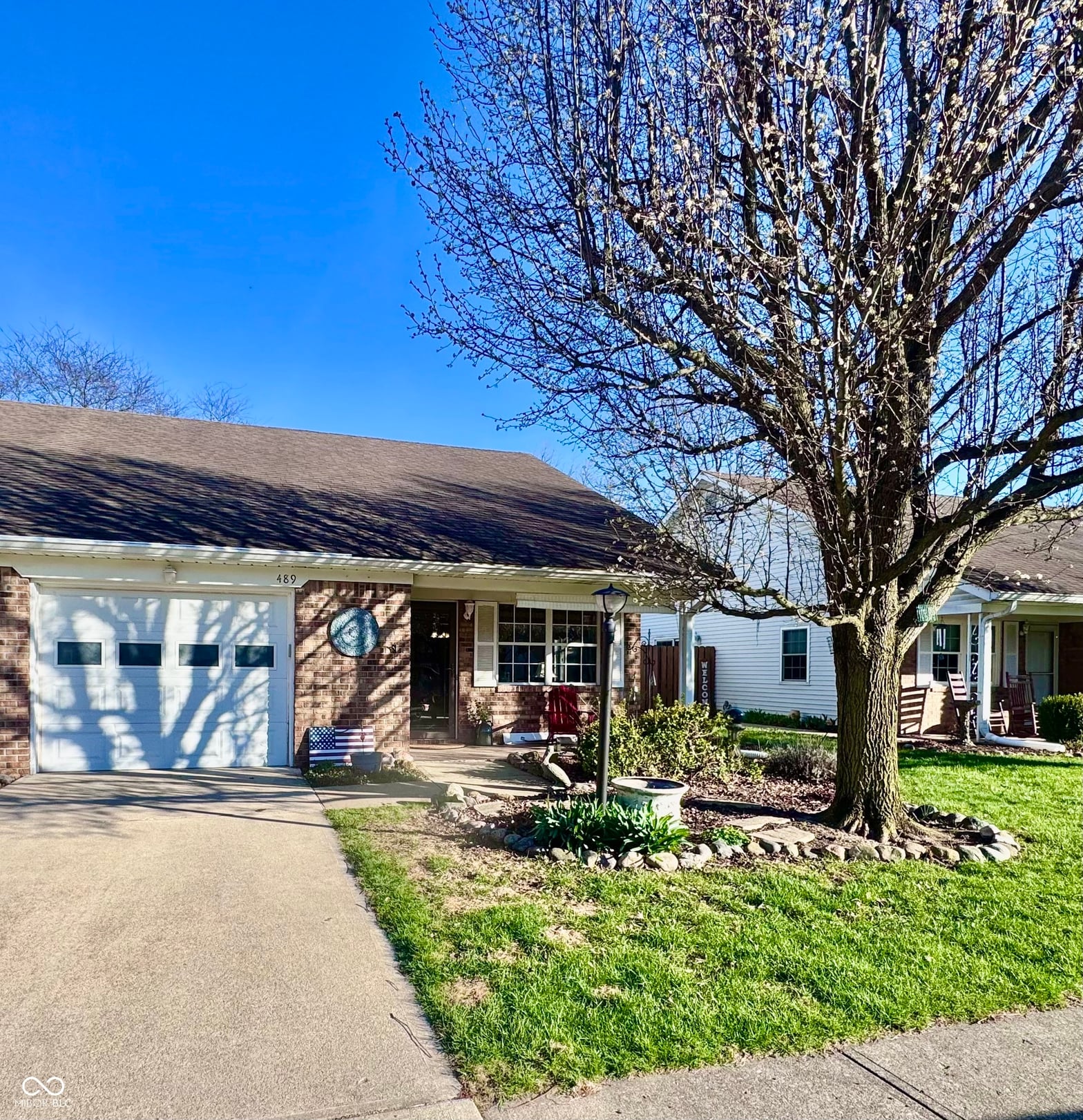 Front exterior at 489 Fleetwood Lane, Franklin, IN