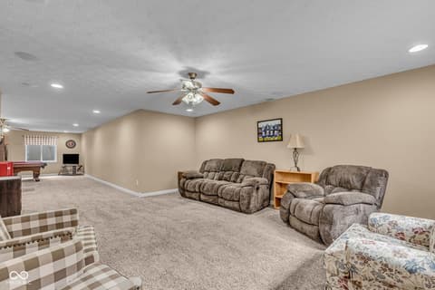 Family room at 8291 Westcliffe Drive, Avon, IN