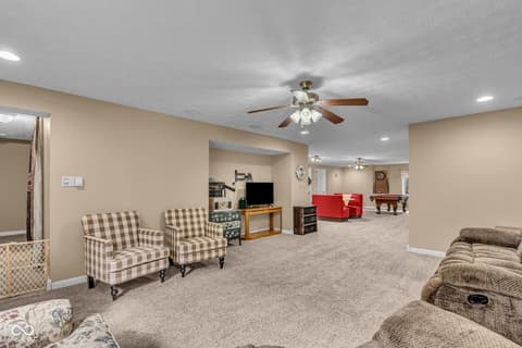 Family room at 8291 Westcliffe Drive, Avon, IN