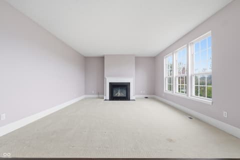 Living room at 3450 Millbrae Drive, Carmel, IN