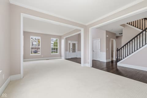 Living room at 3450 Millbrae Drive, Carmel, IN