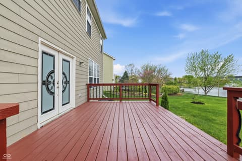 Outdoor living area at 3450 Millbrae Drive, Carmel, IN