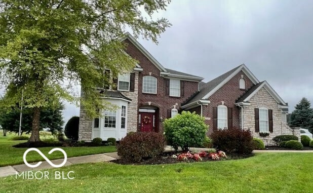 Front exterior at 4637 Shadow Ridge Boulevard, Greenwood, IN