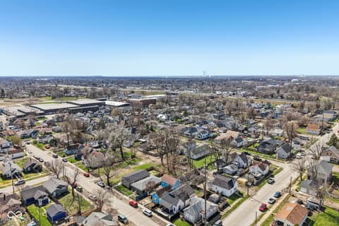 Aerial view at 1706 Draper Street, Indianapolis, IN