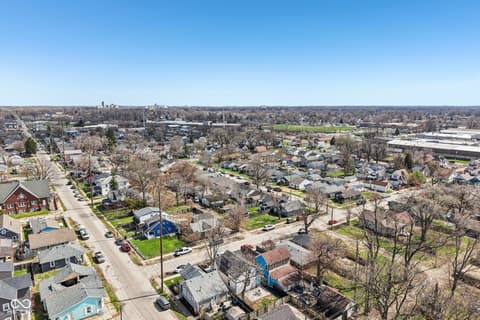 Aerial view at 1706 Draper Street, Indianapolis, IN