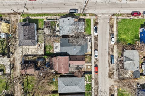 Aerial view at 1706 Draper Street, Indianapolis, IN