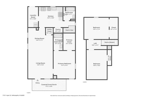 Floor Plan — 1706 Draper Street, Indianapolis, IN
