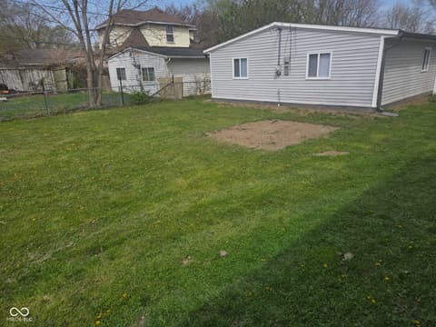 Yard at 1617 E Gimber Street, Indianapolis, IN