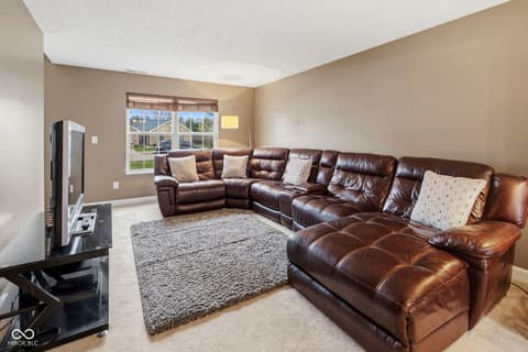 Living room at 6400 Avalon Boulevard, Avon, IN