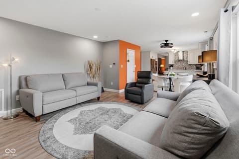 Living room at 6400 Avalon Boulevard, Avon, IN