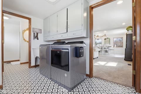 Laundry room at 1607 Cherry Street, Noblesville, IN — Spacious, well-lit laundry room with modern appliances.
